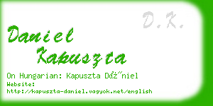 daniel kapuszta business card